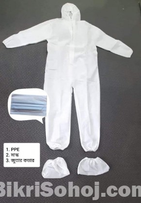 Ppe With Mask And Shoe Cover - 7arf